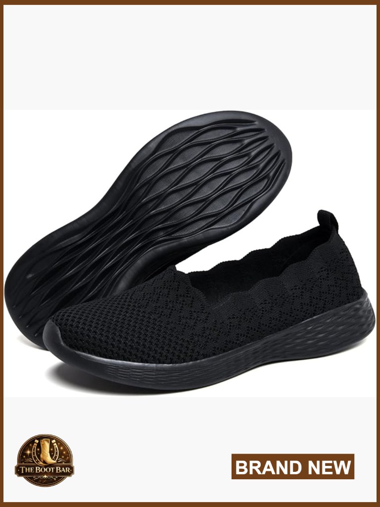Mesh Slip On Loafers Memory Foam Walking Sneakers Casual Flats